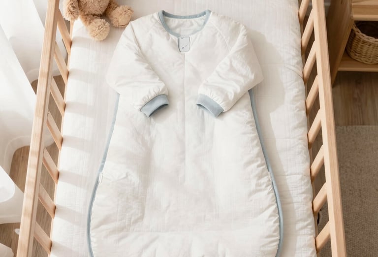 a person sleeping in a crib