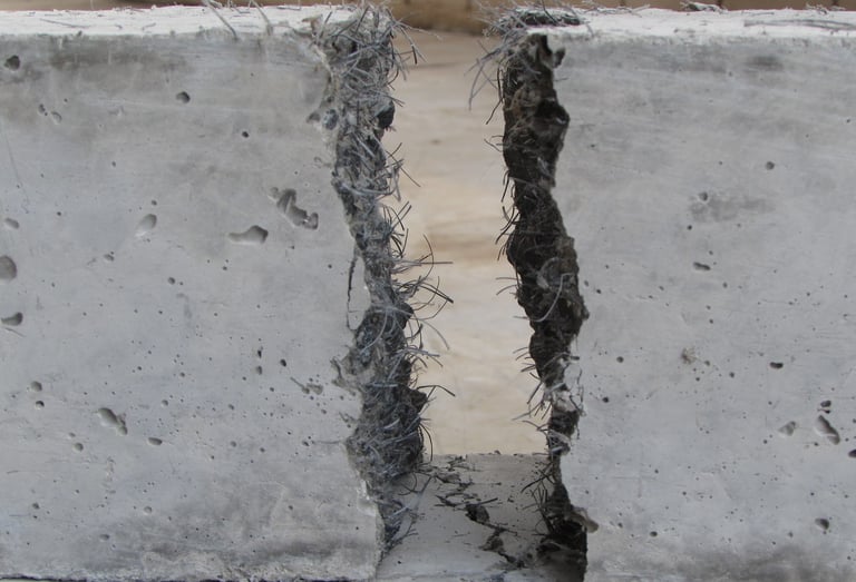 Reforço do concreto com macrofibras