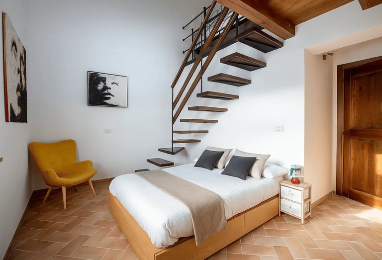 camera elegante arte colorata dettagli moderni