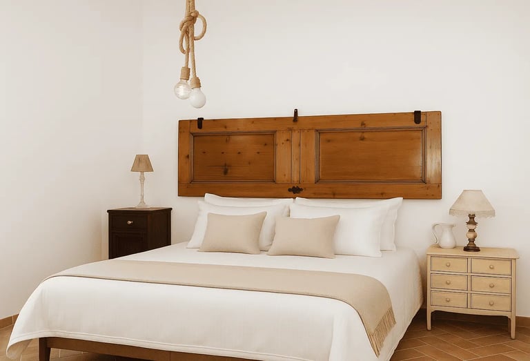 camera letto matrimoniale con accessori design