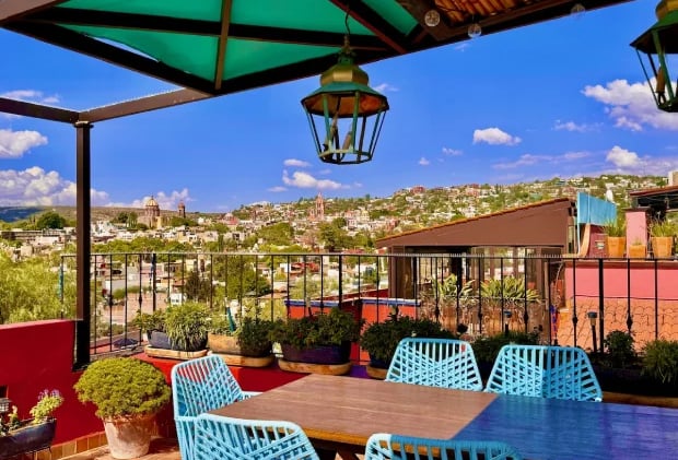 rooftop dining with views in san miguel de allende