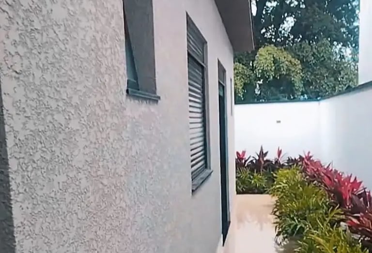 textura projetada casa