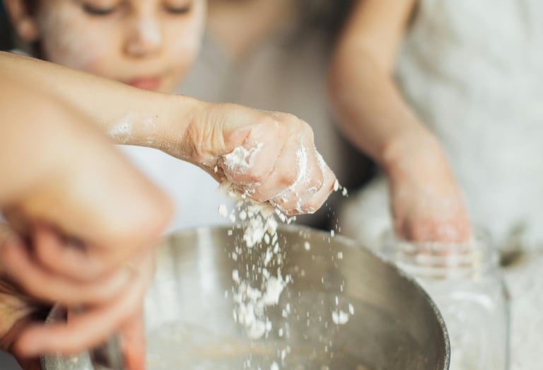 enfants qui cuisinent
