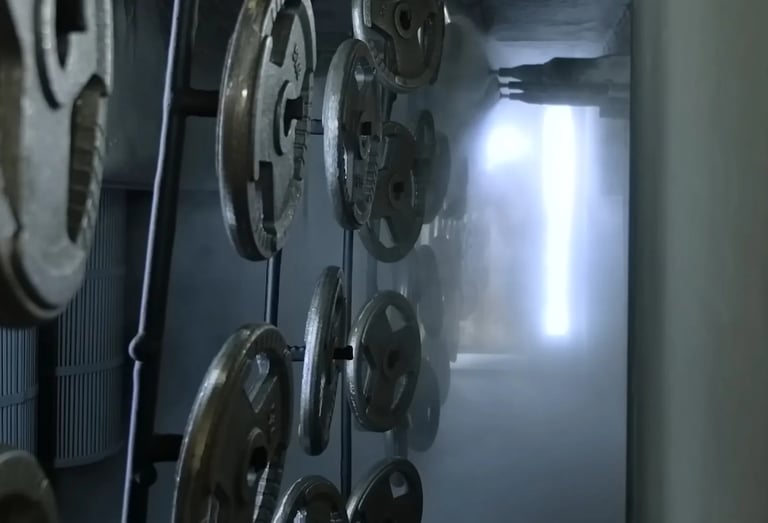 Powder coating applied to cast iron products for durability and protection