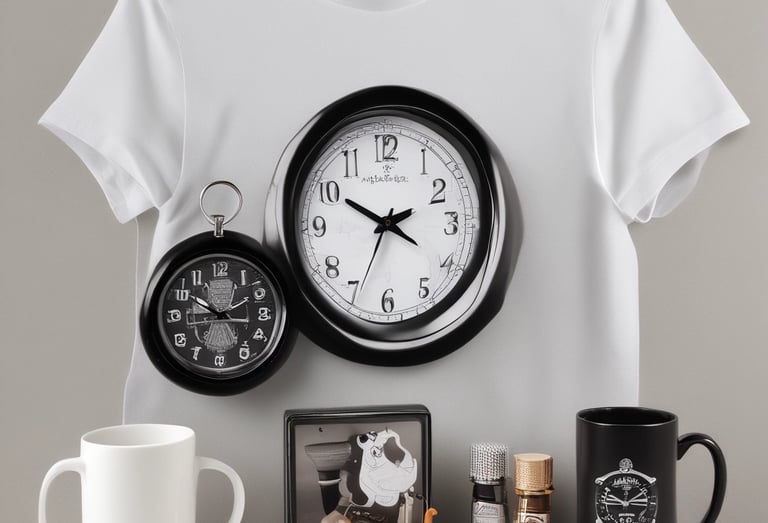 A pattern of stylized 'B' letters is printed on a smooth metallic or paper surface. A large black circle in the center highlights one of the 'B' letters, with smaller ones scattered around it. There's a message at the top regarding saving trees, indicating an environmentally conscious theme.