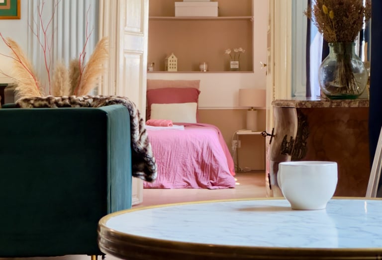 Vue en enfilade boudoir Sarah Bernhardt