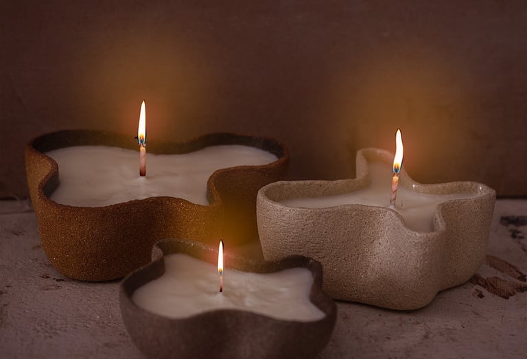velas artesanas para el hogar