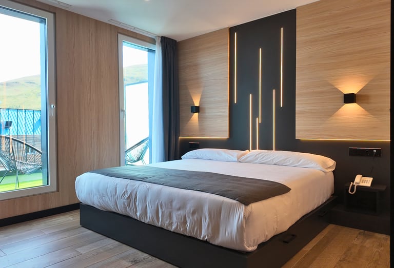 Habitación doble superior del Hotel Focus en el Pas de la Casa, Andorra. En los Pirineos