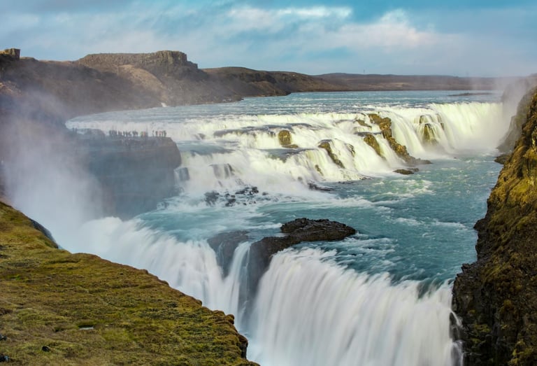 Gullfoss waterfall in Iceland