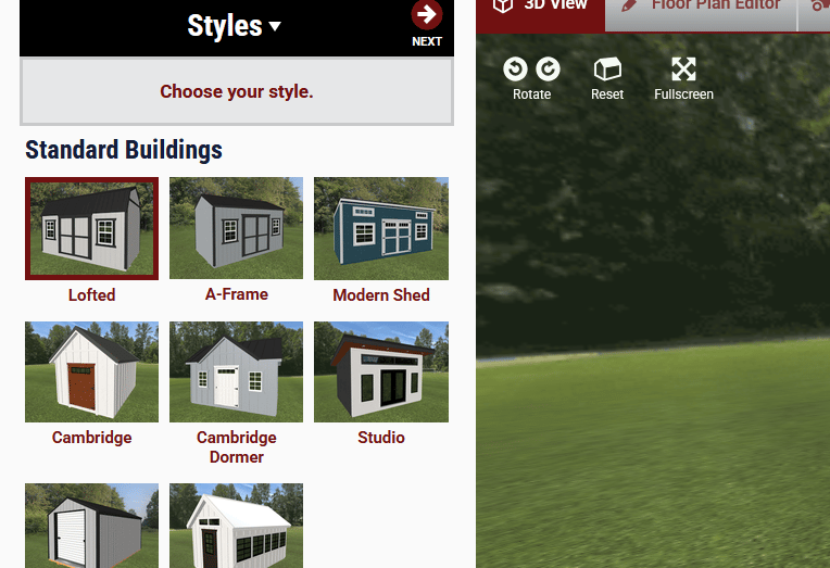 Pine View Buildings 3-D Building Designer
