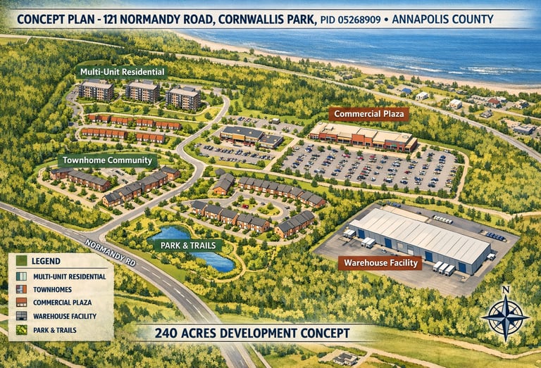 Cornwalis Park Concept Plan under Plexus Development Group