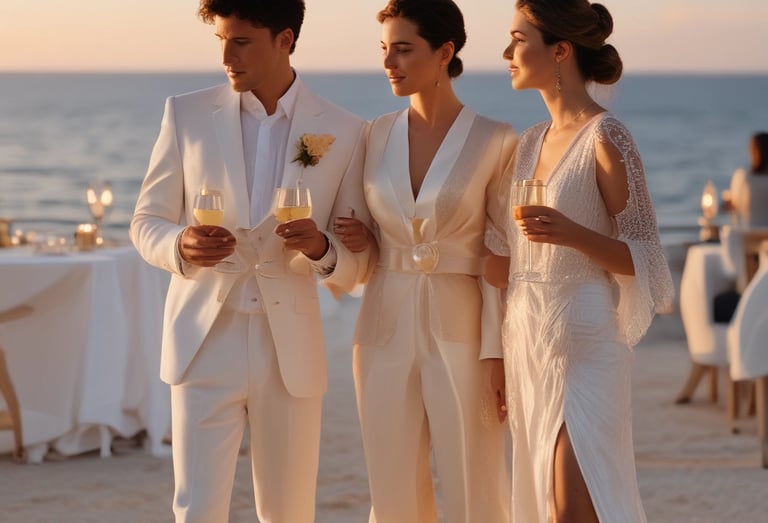 people in white shirts throwing confetti