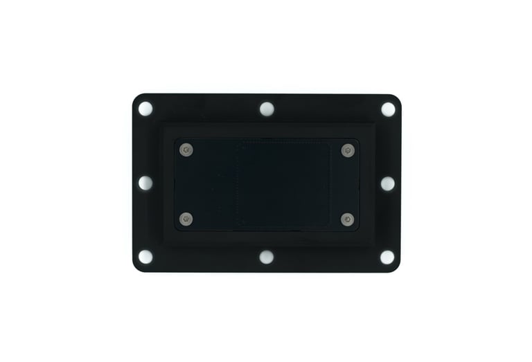 Creasense moisture sensor with rectangular black housing and mounting holes