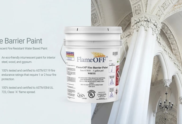 gypsum board partition installed to improve fire resistance rating