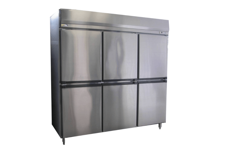 Upright Refrigerator 6 Doors ตู้แช่เย็น 6 ประตู สแตนเลส Chill / Freezer