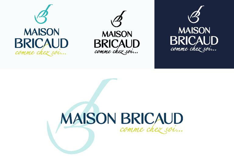 Logo - Identité visuelle - Laurent Bricaud - Restaurant Maison Bricaud- Amy Atelier Graphique