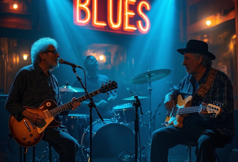 groupe blues image joue de la musique