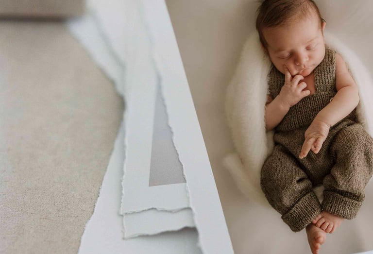 printed newborn photography pictures