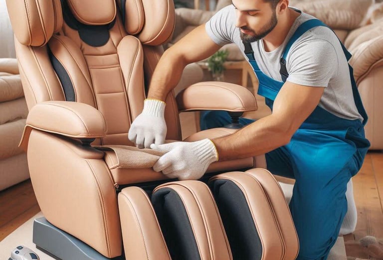 masaj koltuğu deri döşeme değişimi