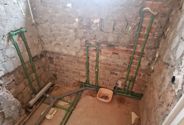 Zamjena instalacija u kupatilu na Slaviji