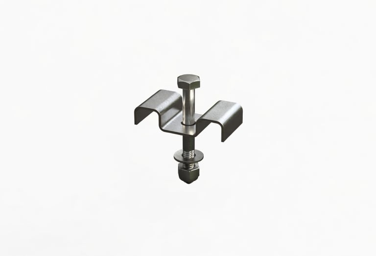 M-clip or Saddle clip for molded grating projects