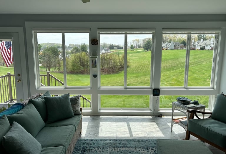 Interior window cleaning service Lynchburg VA streak-free clean windows Marzy Windows