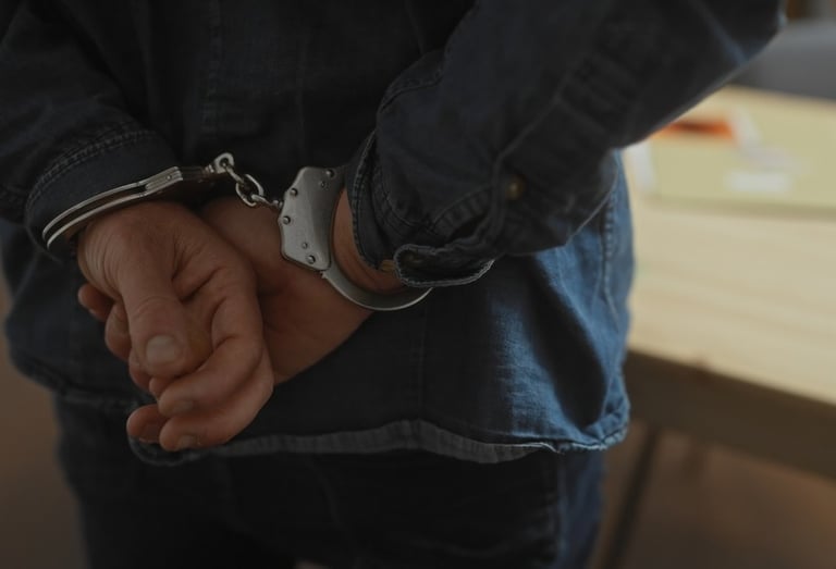 man in handcuffs