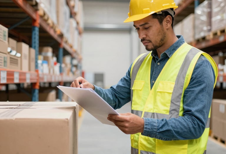 Friendly customer service representative assisting a client via headset.