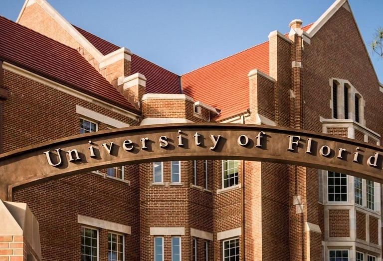 front signage of university of florida