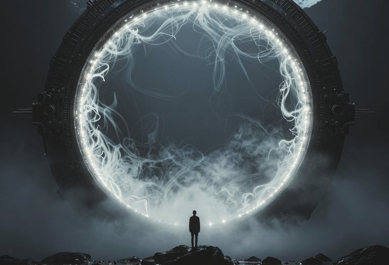 Image of star gate scene render.