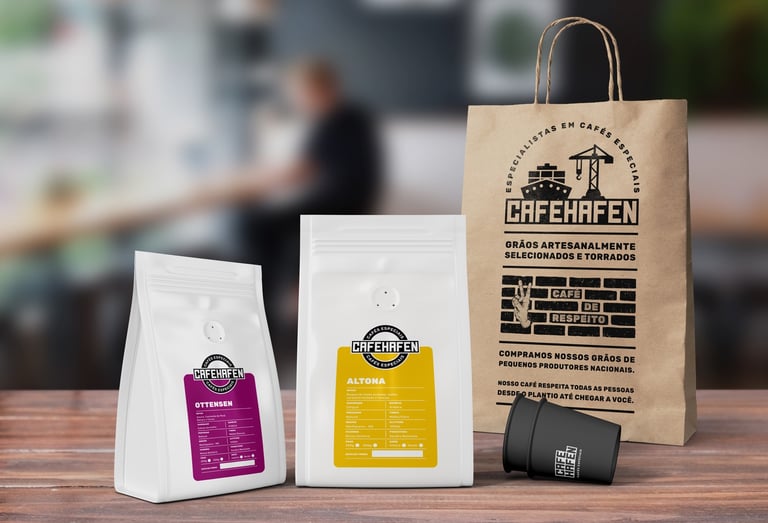 Criação de Identidade Visual | Cafehafen | Cafés Especiais