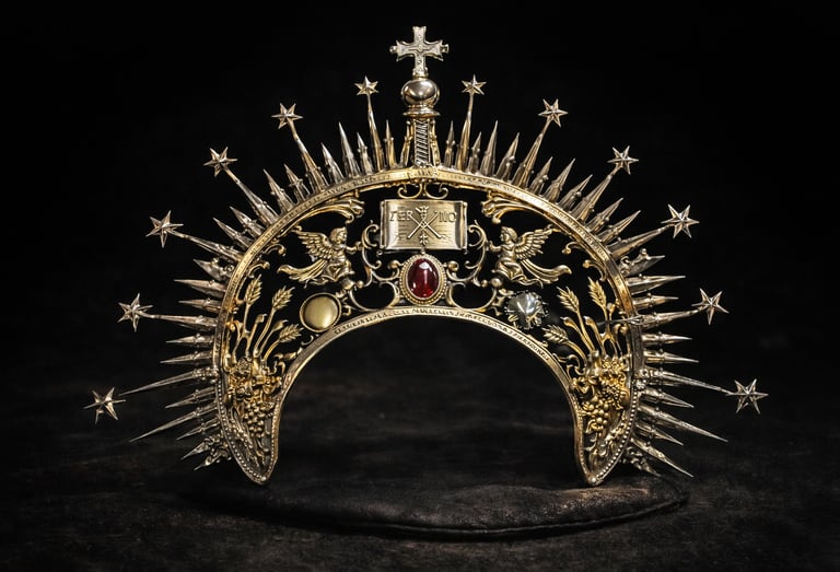 corona plata fabricada artesanalmente en Zamora