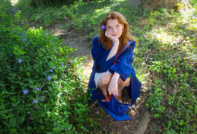 northern virginia college senior photo session at maymont park, richmond virginia