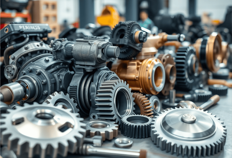 Peças de motor usadas e revisadas, incluindo engrenagens, turbinas e componentes de alta qualidade, Brasil Peças Usadas.