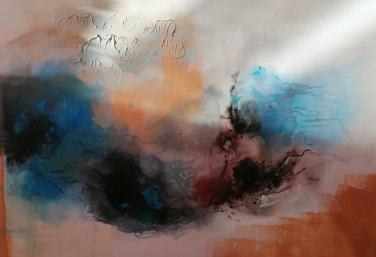 Sunlights/soldout /70x100/mixed media