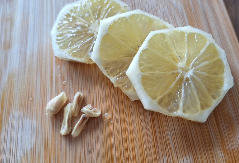 a few Lemon seeds that need to be planted