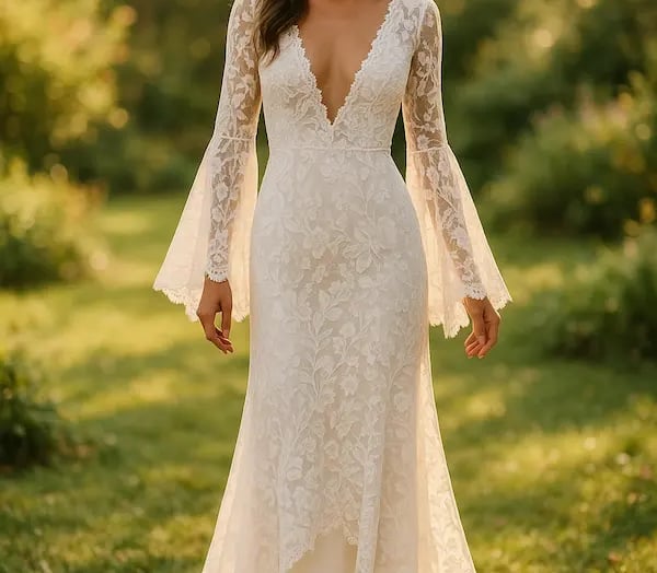 robe de mariée bohème hippie