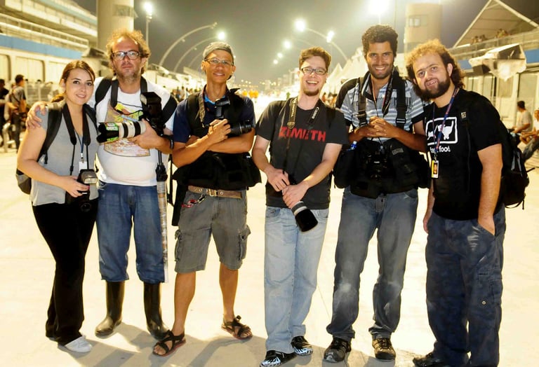 No sambódromo do Anhembi. Foto: Paulo Eduardo.