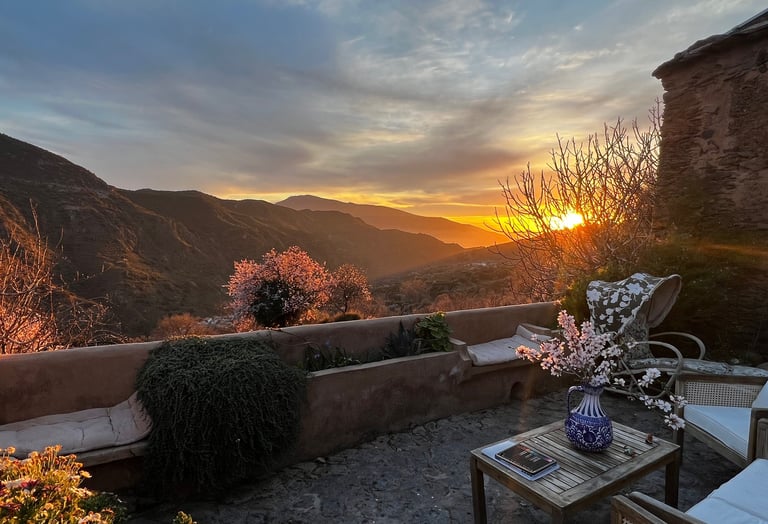 Casa Almelara terrace And views la Taha