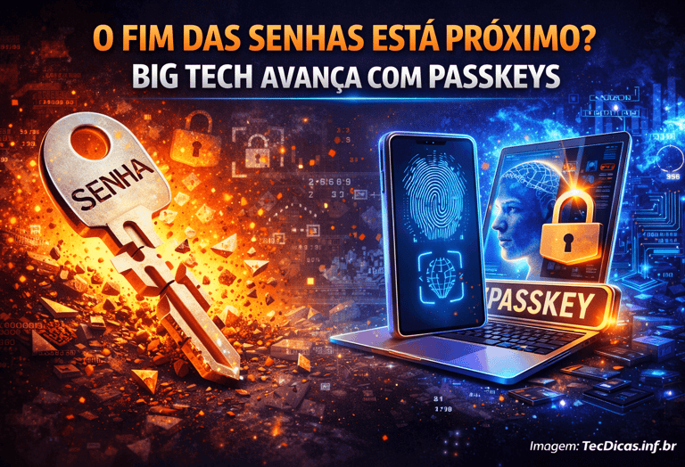 O Fim das Senhas Está Próximo? Big Tech Avança com Passkeys e Pode Mudar Tudo