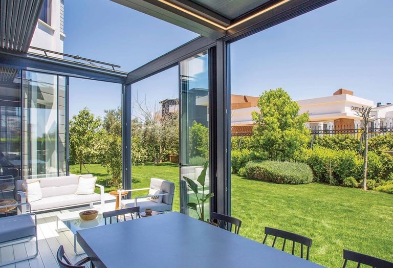 metal pergola
