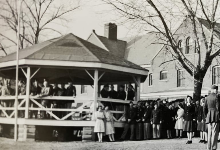 WAACs in formation at JB, 1943