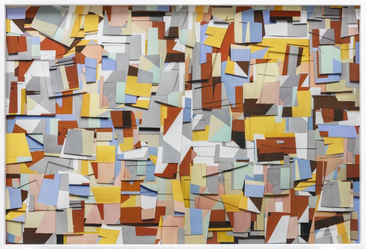 Obra abstrata Vik Muniz