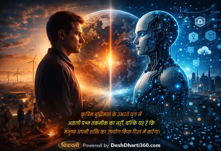 Artificial intelligence and humanity standing at crossroads of future technology and ethical responsibility