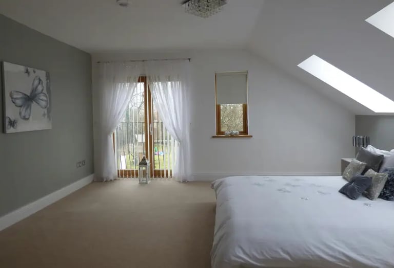 Peinture murs et plafond chambre, miliandeco