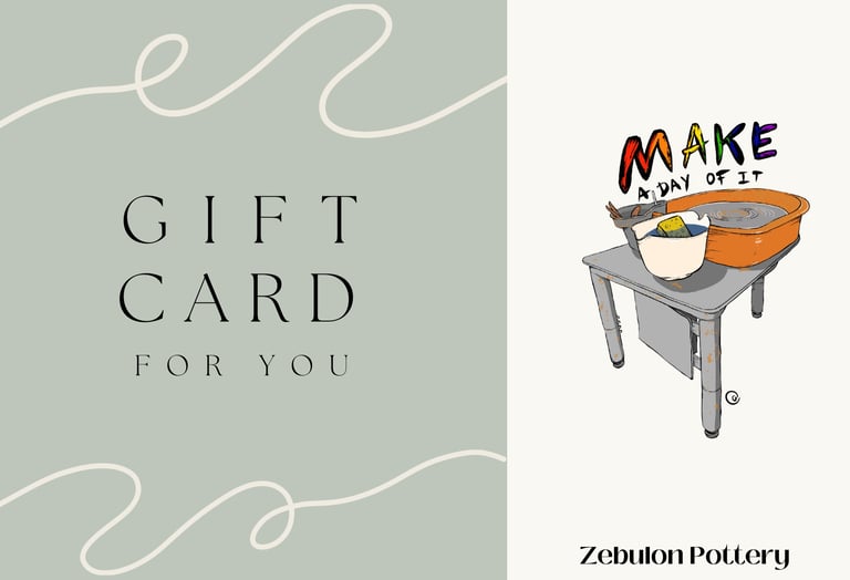 Gift Card at Zebulon Pottery