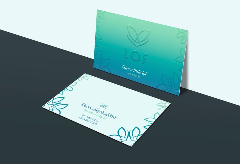 Business card design for LOF