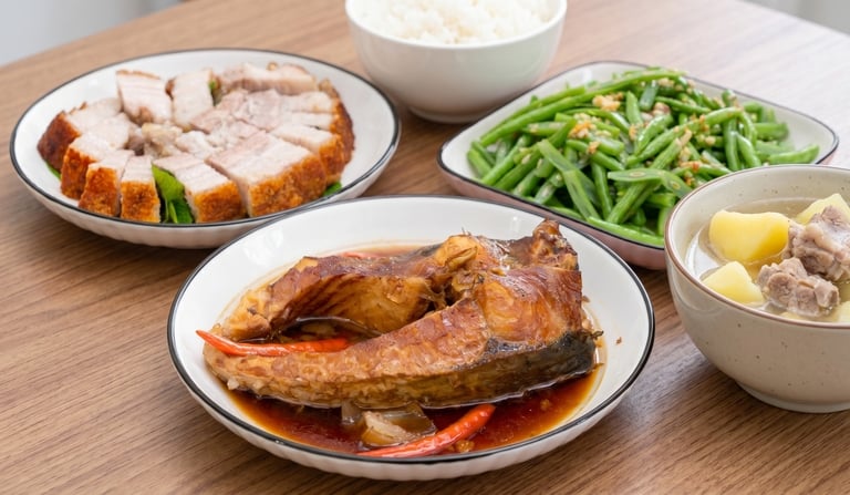 cá kho cơm văn phòng