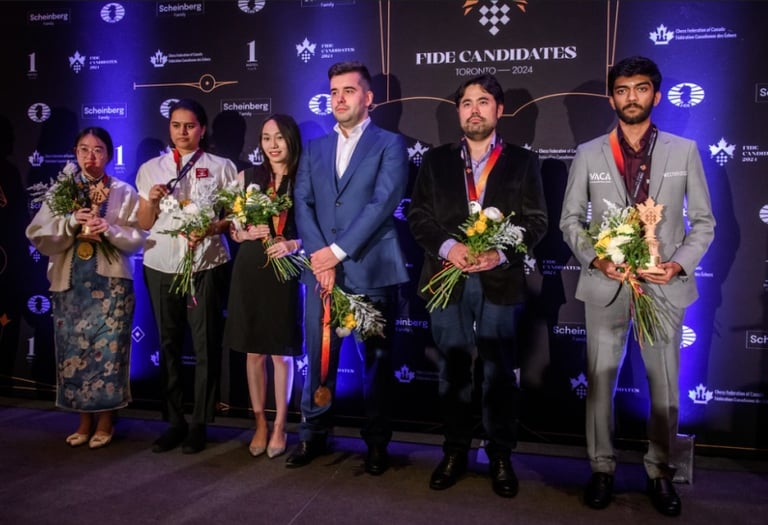 FIDE Chess Candidates 2024 Gukesh D India Chess Tan Zhongyi Lei Tingjie Ian nepomniachtchi hikaru 