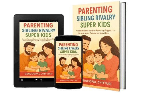 a book 3D image -parenting sibling rivalry super kids
